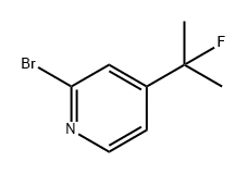 Pyridine, 2-bromo-4-(1-fluoro-1-methylethyl)- Structure