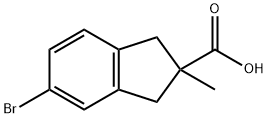 5-bromo-2-methyl-2,3-dihydro-1H-indene-2-carbo
xylic acid Structure