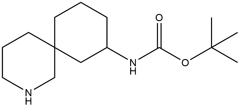 tert-butyl N-(2-azaspiro[5.5]undecan-10-yl)carbamate Structure