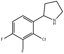 Pyrrolidine, 2-(2-chloro-3,4-difluorophenyl)- 구조식 이미지