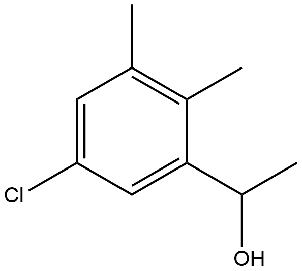 5-Chloro-α,2,3-trimethylbenzenemethanol Structure