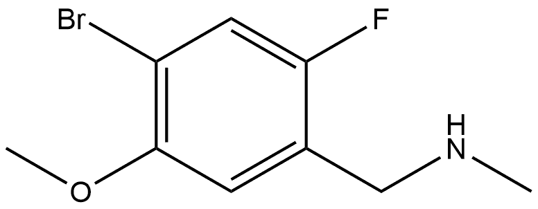 (4-bromo-2-fluoro-5-methoxyphenyl)methyl](methyl)amine Structure