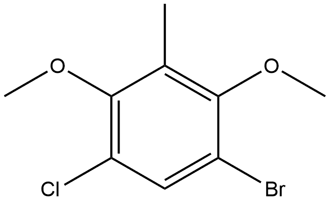 1-Bromo-5-chloro-2,4-dimethoxy-3-methylbenzene Structure