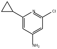 2-chloro-6-cyclopropylpyridin-4-amine Structure