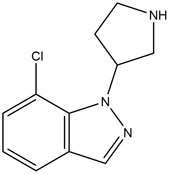 7-chloro-1-(pyrrolidin-3-yl)-1H-indazole Structure