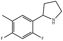 2-(2,4-difluoro-5-methylphenyl)pyrrolidine Structure