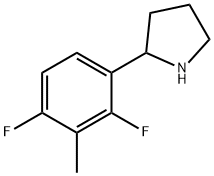 2-(2,4-difluoro-3-methylphenyl)pyrrolidine Structure