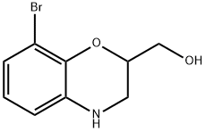 (8-bromo-3,4-dihydro-2H-1,4-benzoxazin-2-yl)met
hanol Structure