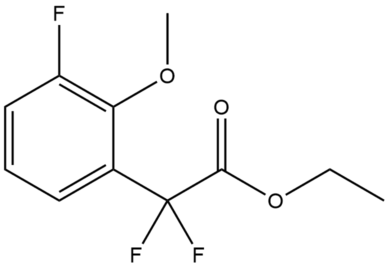 Ethyl α,α,3-trifluoro-2-methoxybenzeneacetate Structure