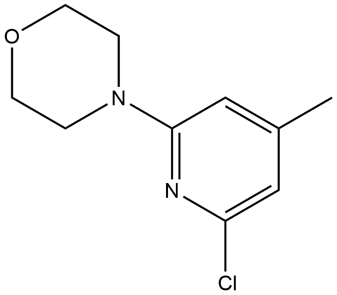 4-(6-Chloro-4-methyl-2-pyridinyl)morpholine Structure