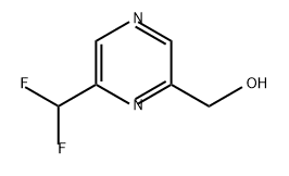 2-Pyrazinemethanol, 6-(difluoromethyl)- 구조식 이미지