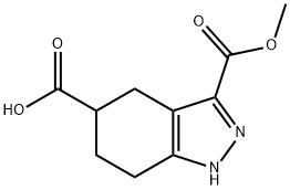 3-(methoxycarbonyl)-4,5,6,7-tetrahydro-1H-indazo
le-5-carboxylic acid Structure