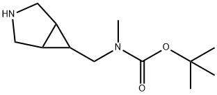 Carbamic acid, N-(3-azabicyclo[3.1.0]hex-6-ylmethyl)-N-methyl-, 1,1-dimethylethyl ester 구조식 이미지