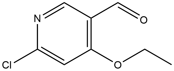 6-Chloro-4-ethoxy-3-pyridinecarboxaldehyde 구조식 이미지