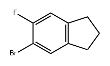 1H-Indene, 5-bromo-6-fluoro-2,3-dihydro- Structure