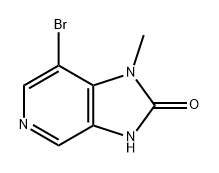 2H-Imidazo[4,5-c]pyridin-2-one, 7-bromo-1,3-dihydro-1-methyl- Structure