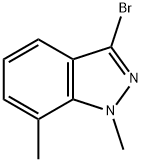 1H-Indazole, 3-bromo-1,7-dimethyl- Structure