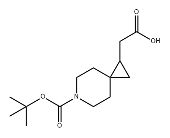 6-Azaspiro[2.5]octane-1-acetic acid, 6-[(1,1-dimethylethoxy)carbonyl]- Structure