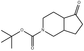 2H-Cyclopenta[c]pyridine-2-carboxylic acid, octahydro-5-oxo-, 1,1-dimethylethyl ester Structure