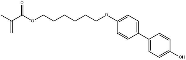 2-Propenoic acid, 2-methyl-, 6-[(4'-hydroxy[1,1'-biphenyl]-4-yl)oxy]hexyl ester 구조식 이미지