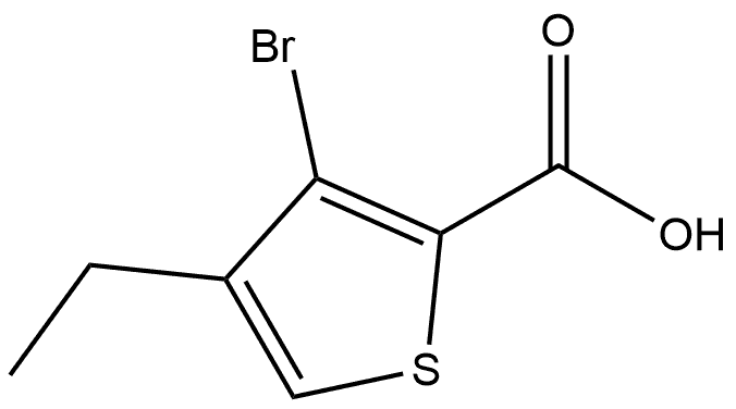 3-Bromo-4-ethyl-2-thiophenecarboxylic acid Structure