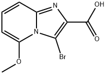 3-bromo-5-methoxyimidazo[1,2-a]pyridine-2-carboxylic acid Structure