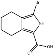 2H-Isoindole-1-carboxylic acid, 3-bromo-4,5,6,7-tetrahydro- 구조식 이미지