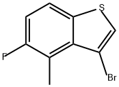 Benzo[b]thiophene, 3-bromo-5-fluoro-4-methyl- Structure