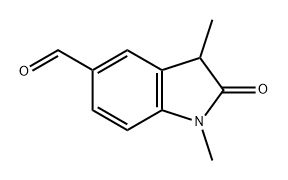 1H-Indole-5-carboxaldehyde, 2,3-dihydro-1,3-dimethyl-2-oxo- Structure