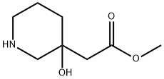 3-Piperidineacetic acid, 3-hydroxy-, methyl ester Structure