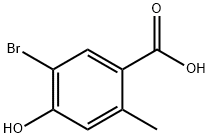 Benzoic acid, 5-bromo-4-hydroxy-2-methyl- Structure