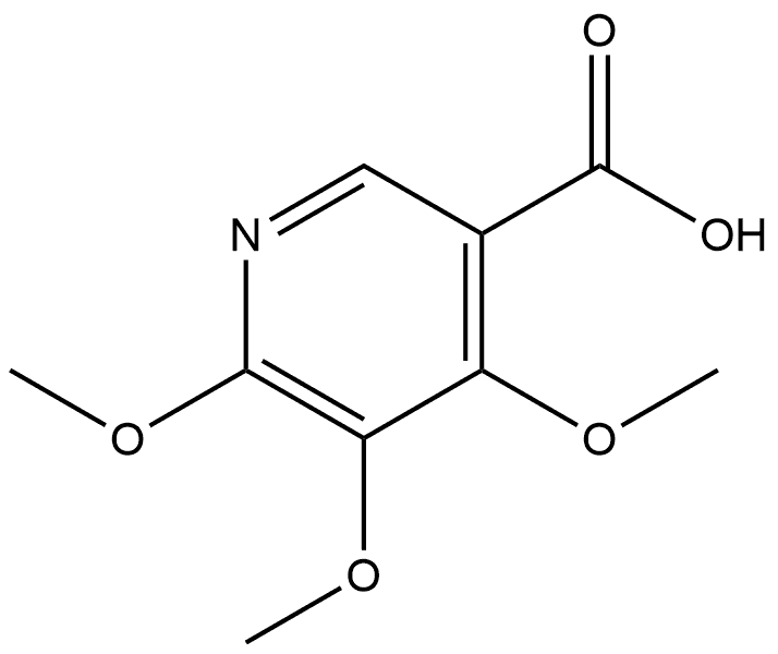 4,5,6-Trimethoxy-3-pyridinecarboxylic acid Structure