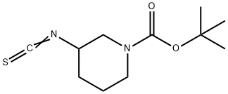 1-Piperidinecarboxylic acid, 3-isothiocyanato-, 1,1-dimethylethyl ester 구조식 이미지