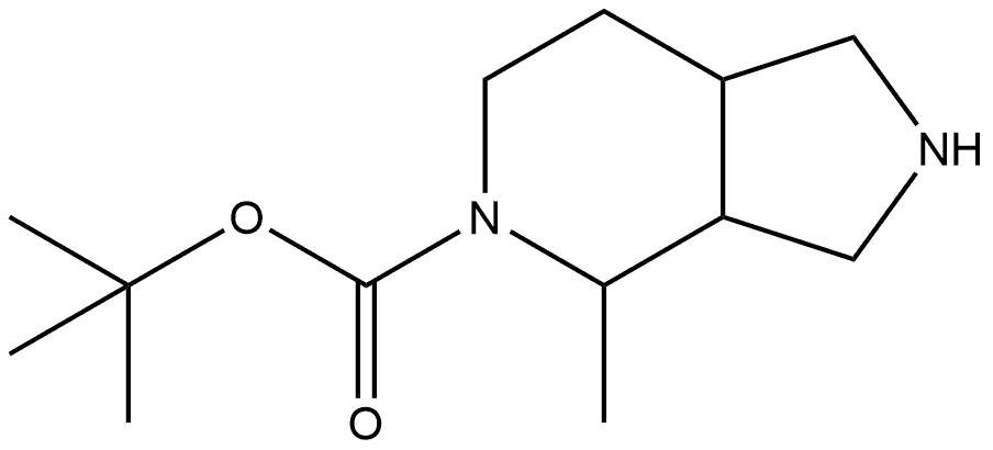 tert-butyl 4-methyl-octahydro-1H-pyrrolo[3,4-c]pyridine-5-carboxylate Structure