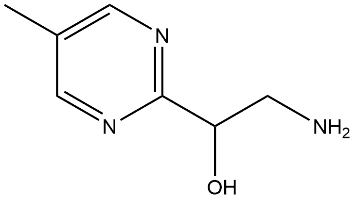 2-amino-1-(5-methylpyrimidin-2-yl)ethan-1-ol 구조식 이미지