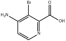 2-Pyridinecarboxylic acid, 4-amino-3-bromo- 구조식 이미지