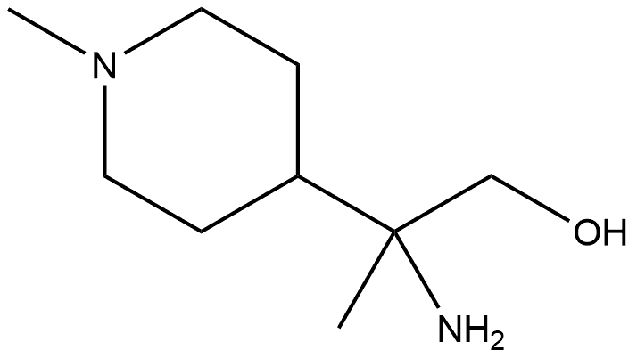 2-amino-2-(1-methyl-4-piperidyl)propan-1-ol Structure