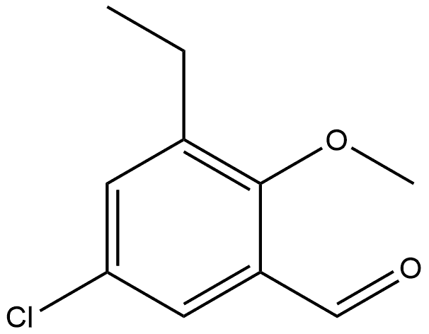 5-Chloro-3-ethyl-2-methoxybenzaldehyde Structure