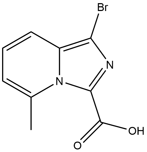 1-bromo-5-methylimidazo[1,5-a]pyridine-3-carboxylic acid Structure