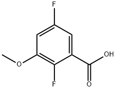 Benzoic acid, 2,5-difluoro-3-methoxy- Structure