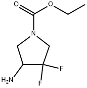 ETHYL 4-AMINO-3.3-DIFLUOROPYRROLIDINE-1-CARBOXYLATE 1 Structure