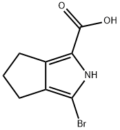 Cyclopenta[c]pyrrole-1-carboxylic acid, 3-bromo-2,4,5,6-tetrahydro- Structure