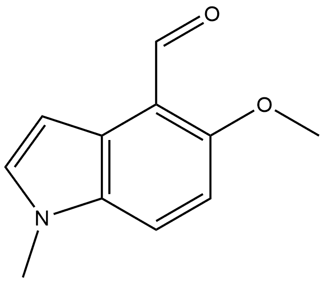 5-Methoxy-1-methyl-1H-indole-4-carboxaldehyde Structure