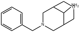 3-Oxa-7-azabicyclo[3.3.1]nonan-9-amine, 7-(phenylmethyl)- Structure