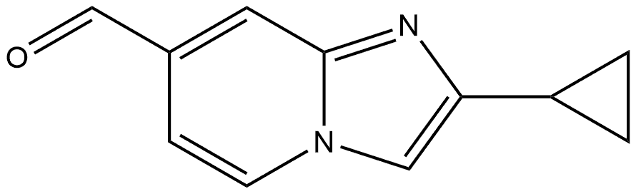 2-cyclopropylimidazo[1,2-a]pyridine-7-carbaldehyde Structure