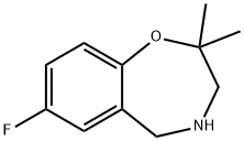 7-fluoro-2,2-dimethyl-2,3,4,5-tetrahydrobenzo[f][1,4]oxazepine Structure