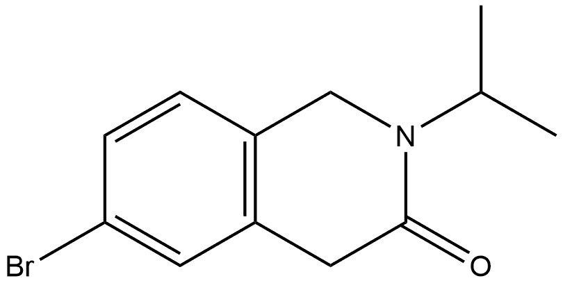 6-Bromo-1,4-dihydro-2-(1-methylethyl)-3(2H)-isoquinolinone Structure