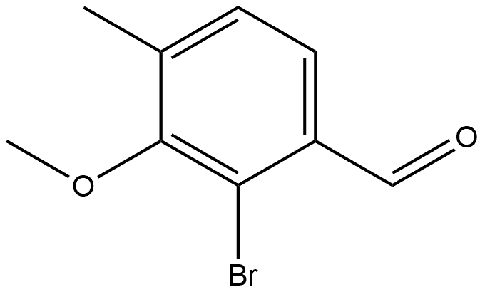 2-Bromo-3-methoxy-4-methylbenzaldehyde Structure