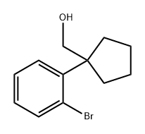 Cyclopentanemethanol, 1-(2-bromophenyl)- Structure