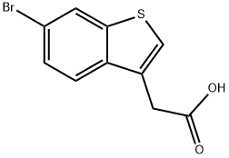 2-(6-bromo-1-benzothiophen-3-yl)acetic acid Structure